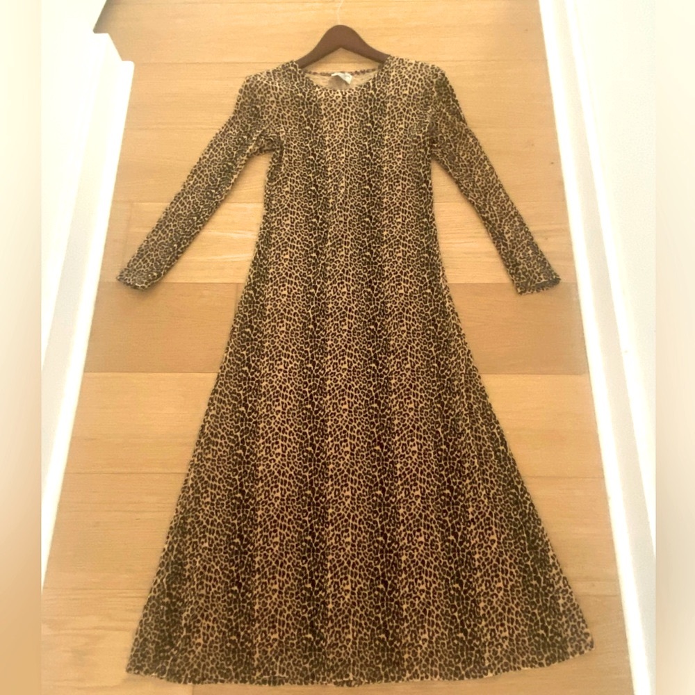 Tanuja Dior Made in USA vintage leopard print dress